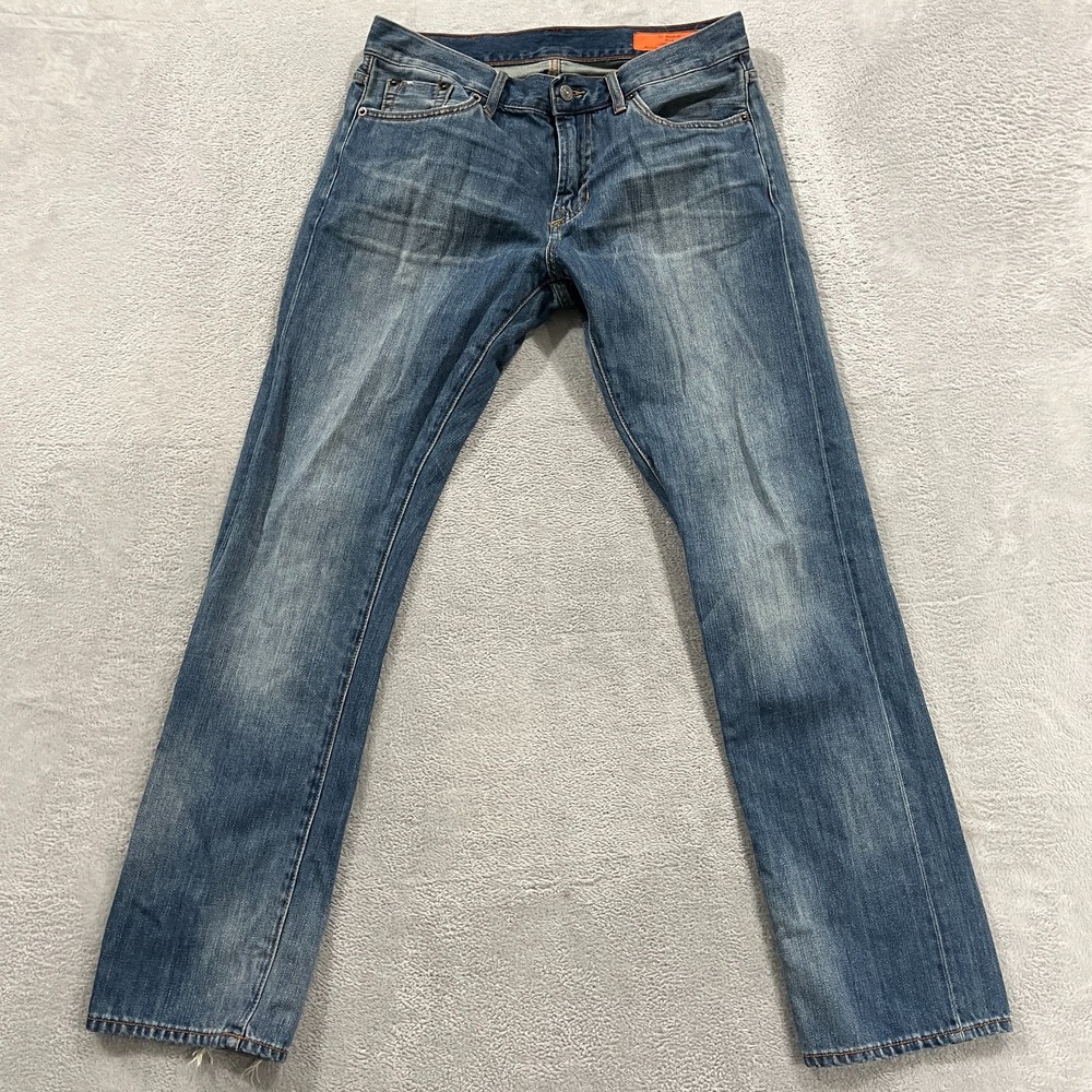 Jean Shop Jeans 33x33 Selvedge Mick‎ Slim Straight Cotton Western Cowboy Y2K